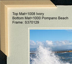 Ivory over Pompano Beach mats
